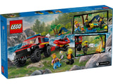 LEGO City 4x4 Fire Engine with Rescue Boat