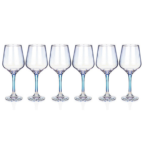 NEWGRANGE UNICORN LUSTRE WINE GLASSES SET 6
