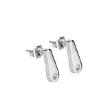 Buy Newbridge Silverware Droplet Earrings with Clear Stones online - Salmons Gifts, Ballinasloe, Galway, Ireland