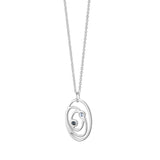 Buy Newbridge Silverware Silver Plated Ceol Pendant with Blue stones online - Salmons Gifts, Ballinasloe, Galway, Ireland