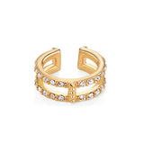 Buy Newbridge Silverware Single Cuff Earring Clear Stones - Salmons Gifts, Ballinasloe, Galway, Ireland