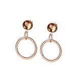 Newbridge Silverware Wish Twist Earrings with Topaz Stones - Salmons Gifts, Ballinasloe, Galway