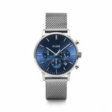 Buy Cluse Aravis Chrono Mesh Blue, Silver Colour watch online - Salmons Gifts, Ballinasloe, Galway, Ireland