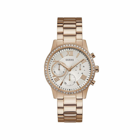 Buy Guess Ladies Rose Crystals White Dial W1069L3 online - Salmons Gifts, Ballinasloe, Galway, Ireland