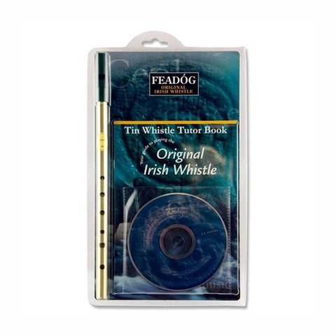 Feadóg Brass D Whistle with Book & CD - Salmons Department Store, Ballinasloe, Galway