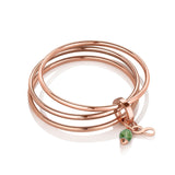 Triple Birthstone Bangle