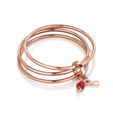 Triple Birthstone Bangle