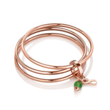 Triple Birthstone Bangle