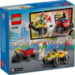 LEGO City Pizza Van Fire Truck 60458