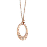Newbridge Silverware Droplet Etched Pendant with Clear Stone - Salmons Gifts, Ballinasloe, Galway