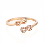 Buy Newbridge Silverware Rose Gold Plated Infinity Ring online - Salmons Gifts, Ballinasloe, Galway, Ireland