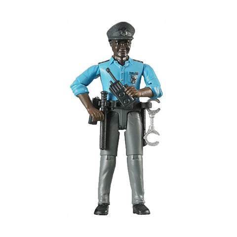 Bruder Policeman Figure (Dark skin) - Salmons Toy Store, Ballinasloe, Galway