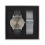 Buy Gift Box Aravis Mesh Silver Colour & Leather Strap online - Salmons Gifts, Ballinasloe, Galway, Ireland