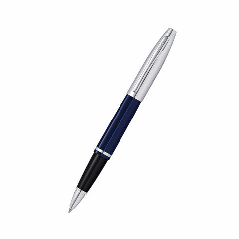 Buy Cross Calais Chrome & Blue Lacquer Rollerball Pen online - Salmons Gifts, Ballinasloe, Galway, Ireland