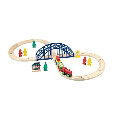 First Learning Figure 8 Wooden Train Set 35 Piece  - Salmons Department Store, Ballinasloe, Galway