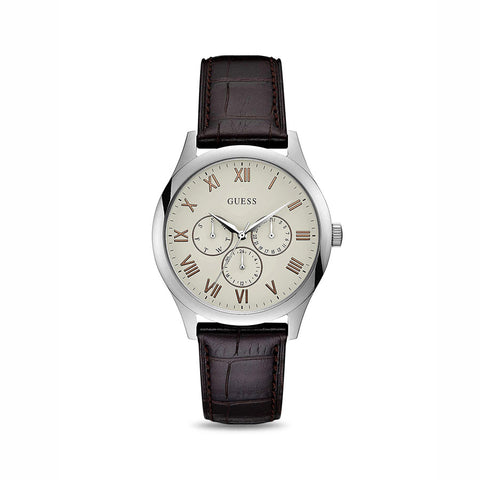 Buy Guess Gents silver watch with white dial - W1130G2 online - Salmons Gifts, Ballinasloe, Galway, Ireland