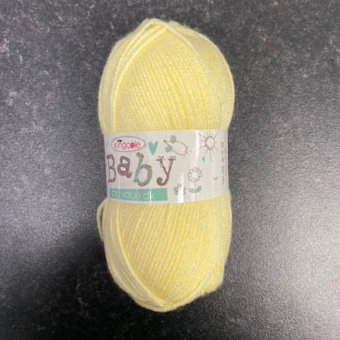 yellow king cole baby yarn in primrose