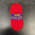 hayfield knitting yarn in signal red