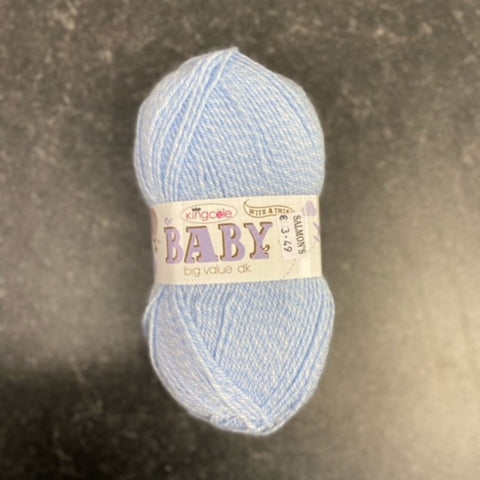 king cole baby yarn in sky blue
